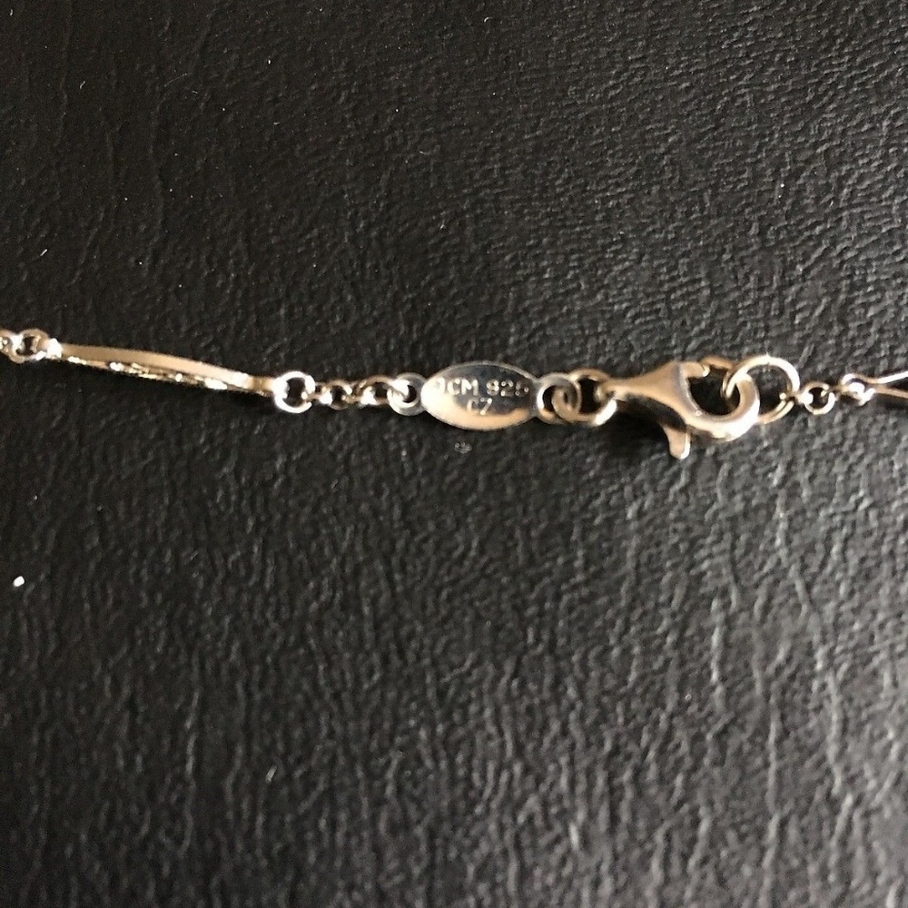 Sterling Silver Swarovski Crystal Necklace - Picture 5 of 7